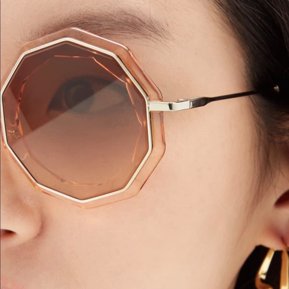 Authentic Chloe CAITE ROUND SUNGLASSES - Picture 3 of 7